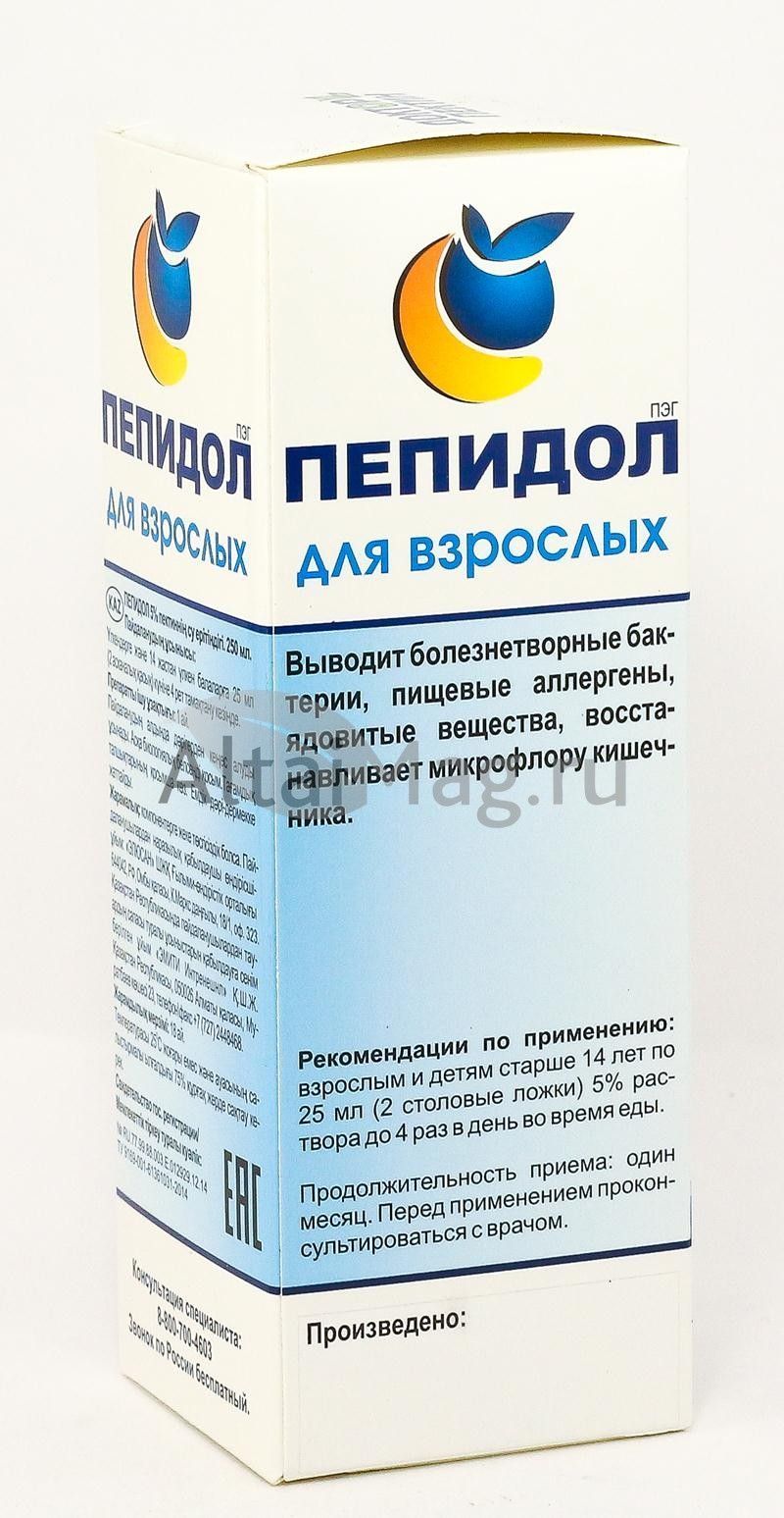 Доктор Пектин Пепидол 5% 250 мл в Петропавловске-Камчатском — купить  недорого по низкой цене в интернет аптеке AltaiMag