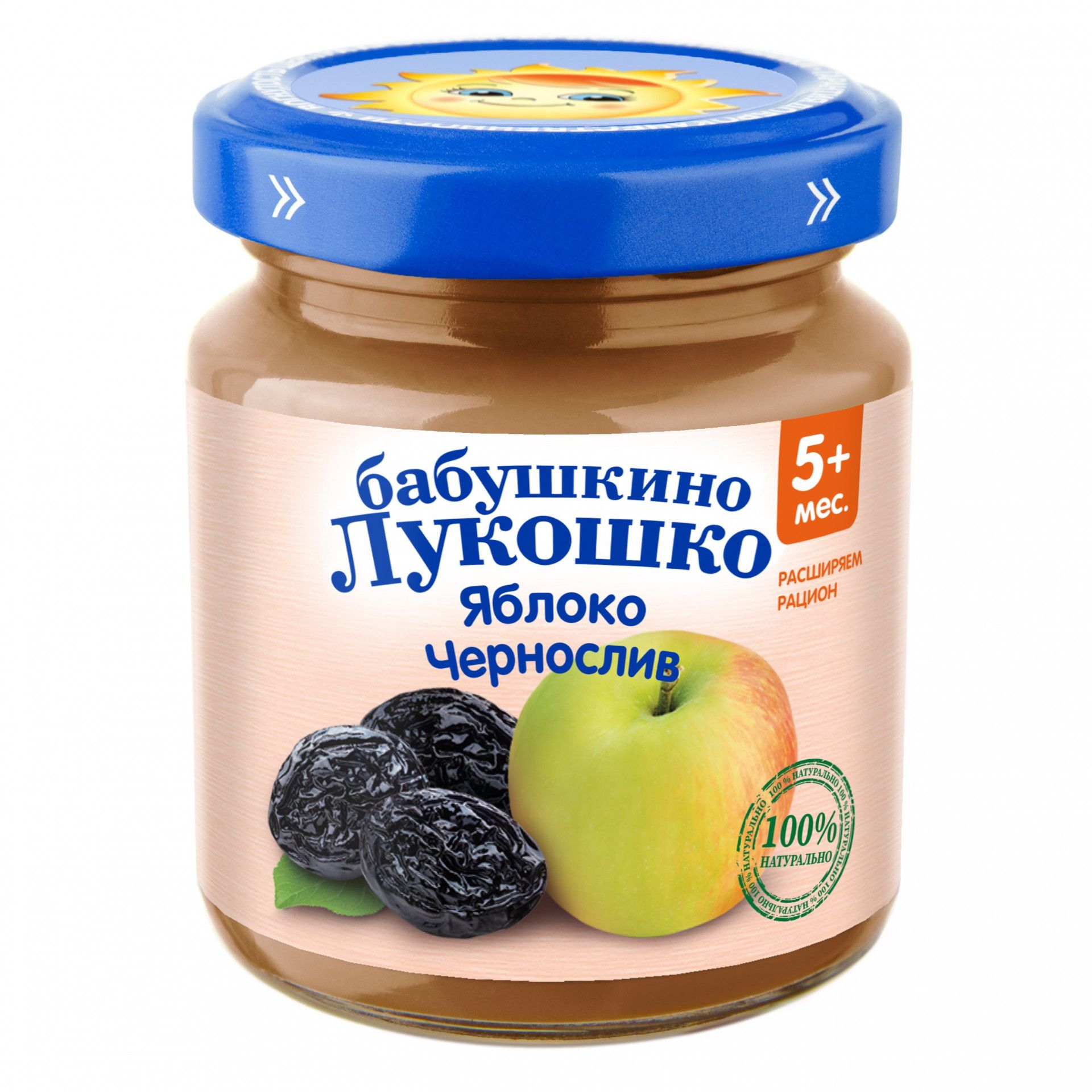 Бабушкино Лукошко пюре Яблоко Чернослив с 5 месяцев 100г в  Петропавловске-Камчатском — купить недорого по низкой цене в интернет  аптеке AltaiMag