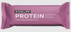 Батончик Протеиновый R.A.W.LIFE смородиновый мусс 43г