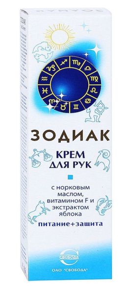 Крем для рук «ЗОДИАК» с норковым маслом, 41 г фотография