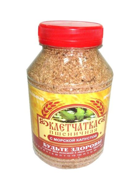 Клетчатка пшеничная (морская капуста) 200г фотография