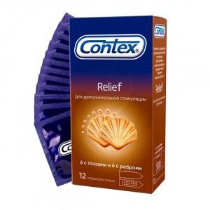 Презерватив contex №12 (relief) рельефные