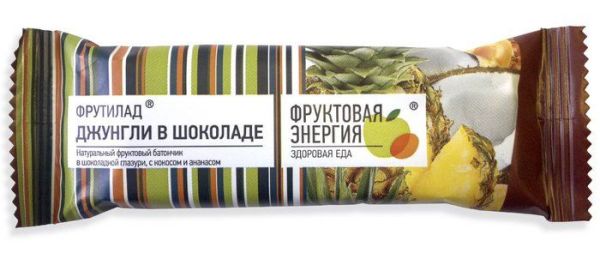 Батончик фрутилад джунгли в шоколаде 40 г фотография